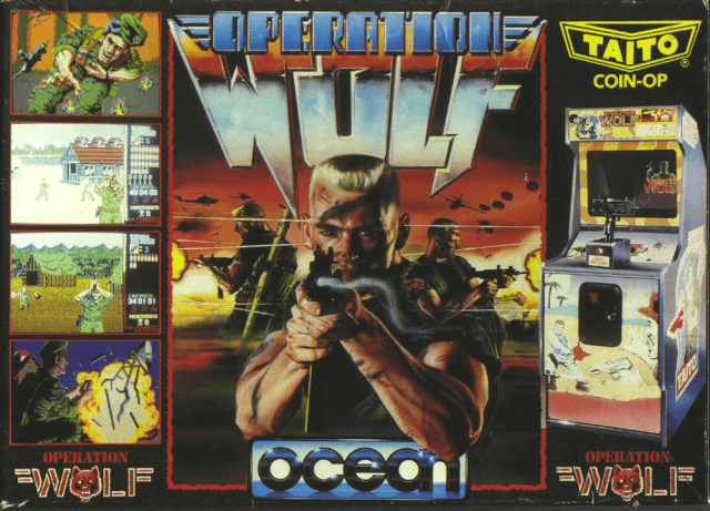 Operation Wolf box art for Atari ST
